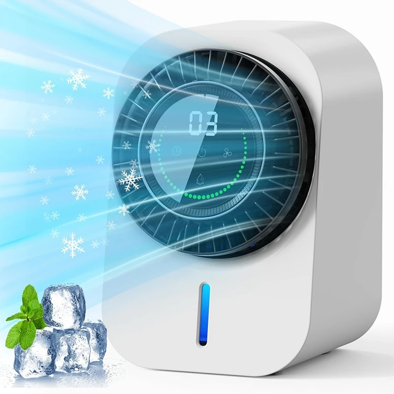 Portable Air Conditioners, Personal Evaporative Air Cooler With Speeds & Timer, 600ML Cooling Fan Mini Air Conditioner