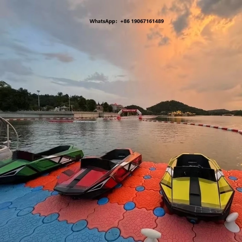 2025 Electric Water Jet Boat Fashionable Jet Ski Go-Kart New Inflatable E-Boat for Wave Surfing Water Amusement Facilities t001