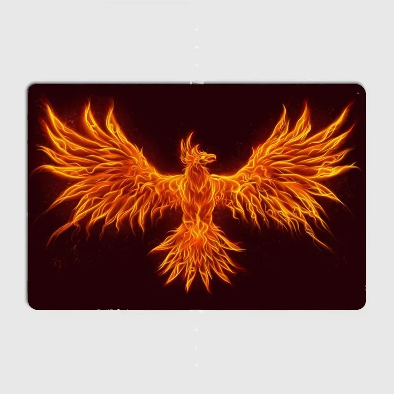 

Phoenix wall decor neon sign garage home decor room decoration home decor Wall art metal wall decor anime