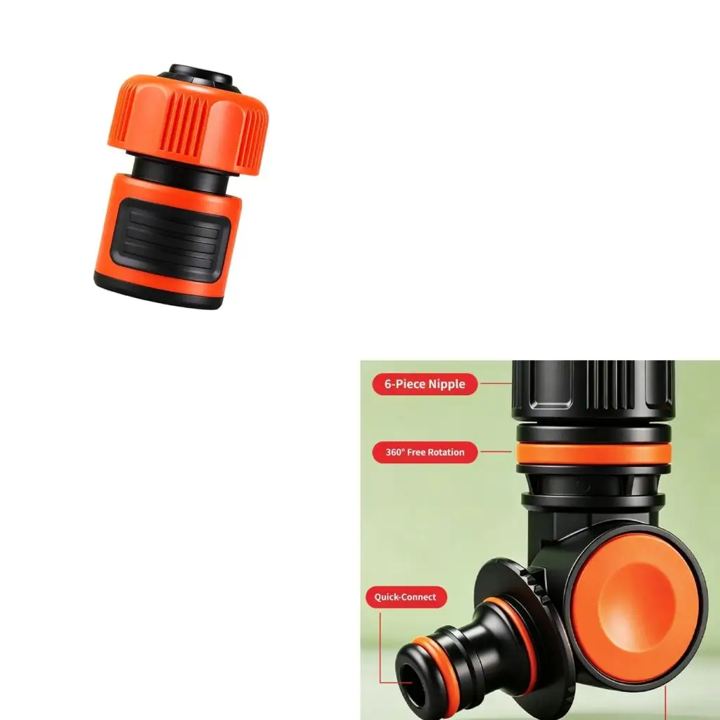  Leakproof Water Tap Connector Rotating Nozzle For Flexible Garden Irrigation