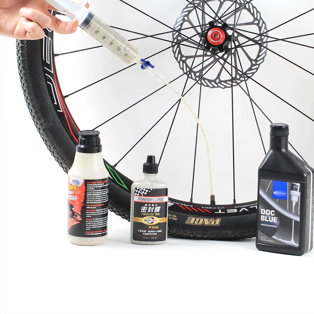 دراجة لايحتاج الإطارات السائل حقن أداة 60 مللي الإطارات لايحتاج مانع التسرب حاقن النفط المعدنية تغيير أداة لأدوات إصلاح الدراجة #3