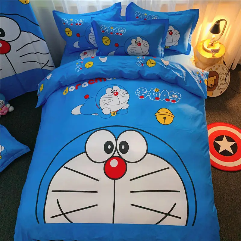 Одеяло из японского аниме, наволочка с 3D принтом D-Doraemon, комплект постельного белья, пододеяльник для детей и девочек, мальчиков, подростков