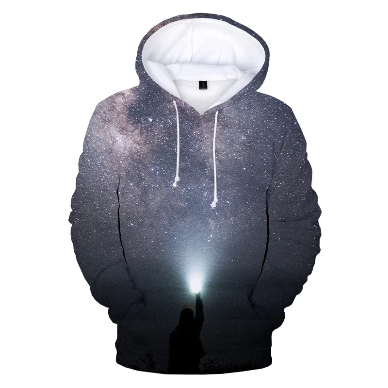 Top Color Star 3d Printed Men's Loose Hoodie Casual Oversized Pullover Fashion Street Clothing Top