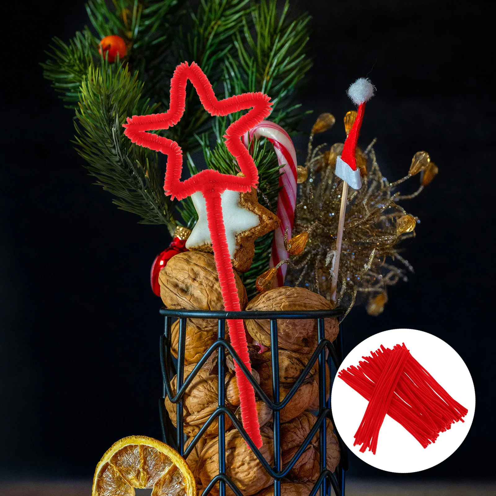 

200Pcs Twist Stems Craft Materials DIY Chenille Stems for Creative Projects Christmas Decorations Classroom Art Activities