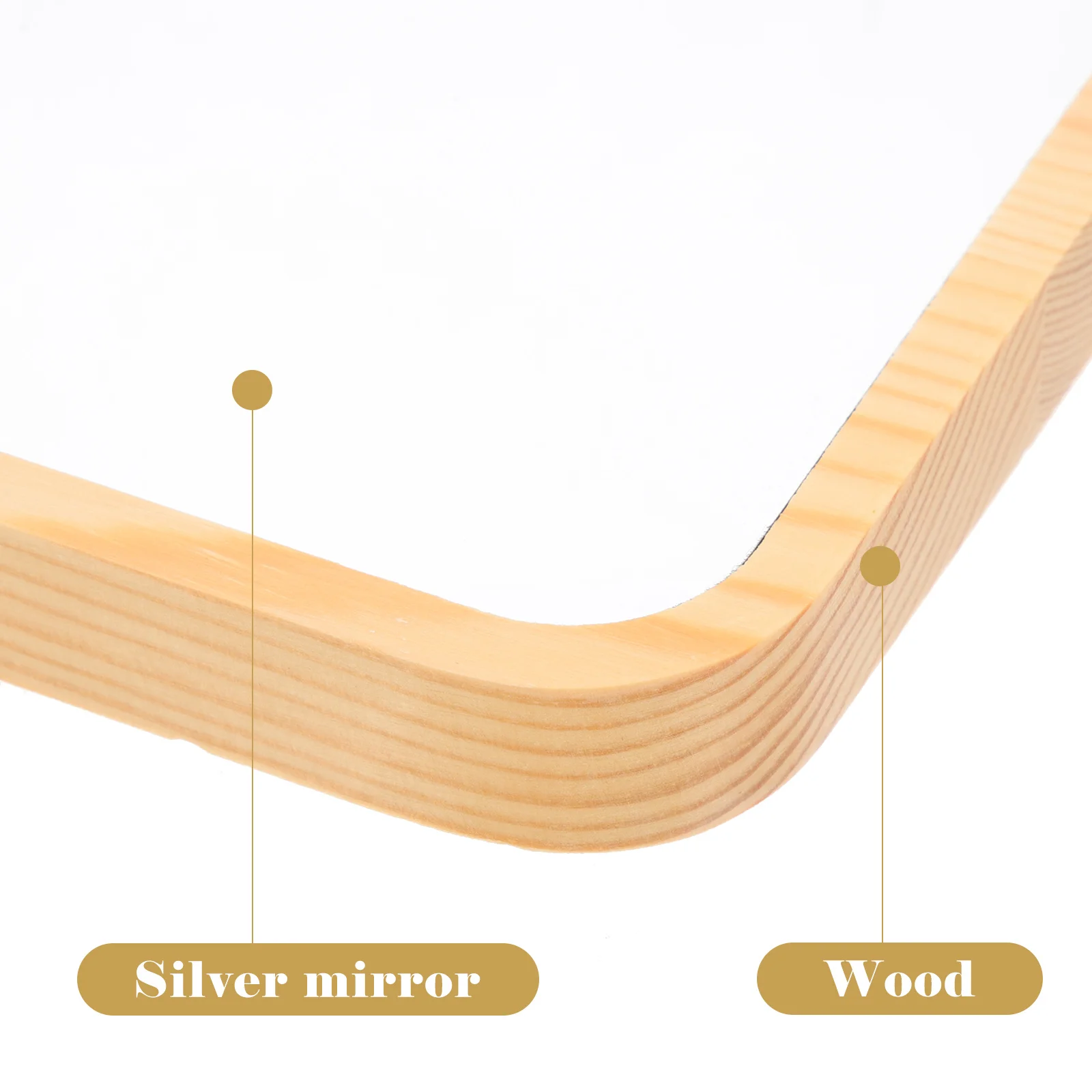 

Desk Table Folding Portable Makeup Mirror Desktop Vanity Mirror Smooth Surface Practical Small Space for Bedroom