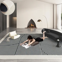 Minimalist Thick Soft Plush Rug Light Luxury Bedroom Decor Carpet Home Living Room Decoration Rugs Large Area Cloakroom Carpets