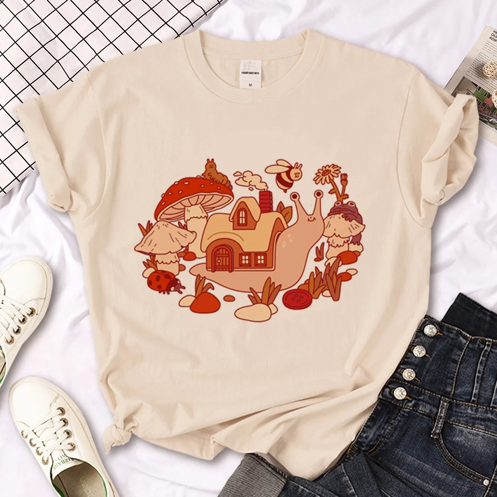 Koszulka Damska Ślimak Manga Anime Harajuku T-shirt Dziewczęcy Odzież Harajuku Odzież Damska Moda Graficzne Koszulki Letnia Odzież Uliczna
