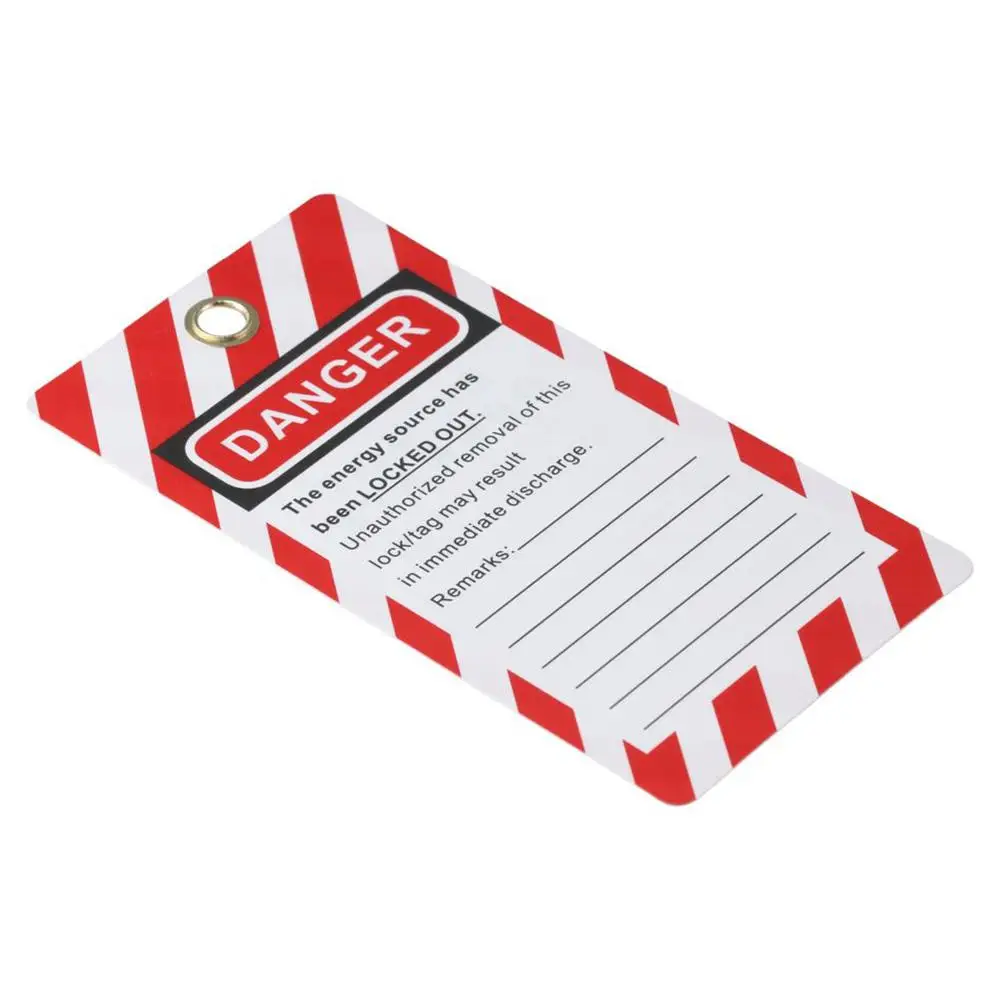 Premium Red Lockout Tagout Tags 16.4*9.5 cm/6.5*3.7 inches PVC Danger Do Not Operate Tags Compliance Safety Tags Lockout Safety