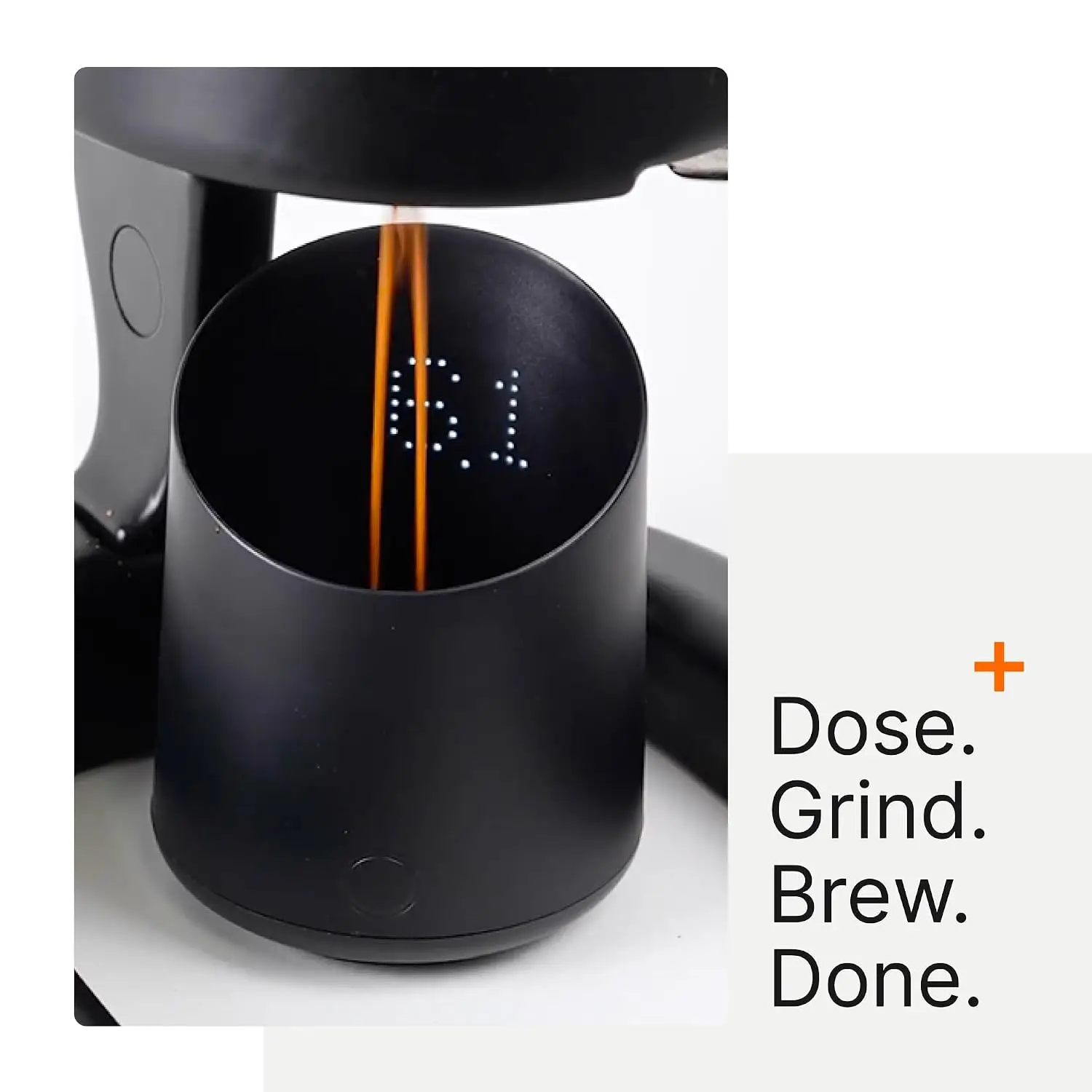 Subminimal SubScale Digital Dosing Cup With LED Display - Black | Sleek & Precise Scale, Dosing Cup Accessories, Measures Coffee