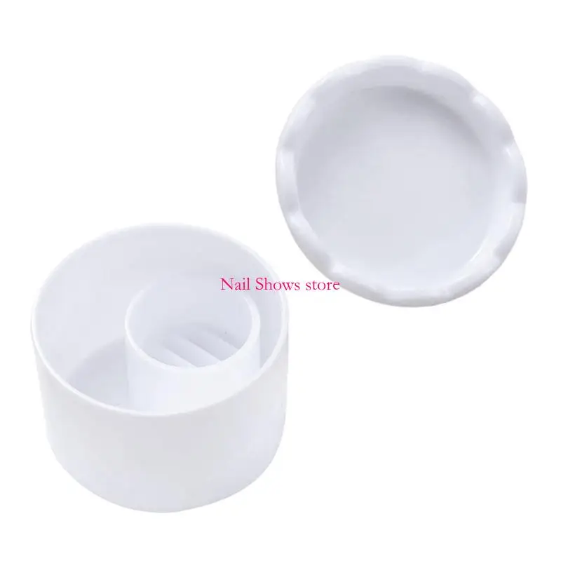 E0BC – nettoyeur professionnel brosses à ongles organisateur stylos scintillants, avec couvercle anti-poussière, pour