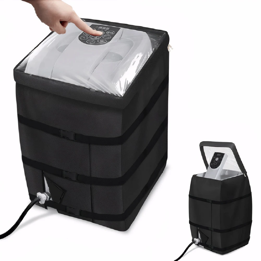 

Inflatable Hot Tub Pump Cover Easy Installation with Zipper Heater Pump Cover Insulated Pump Cover for Multiple Spa Heater Pumps