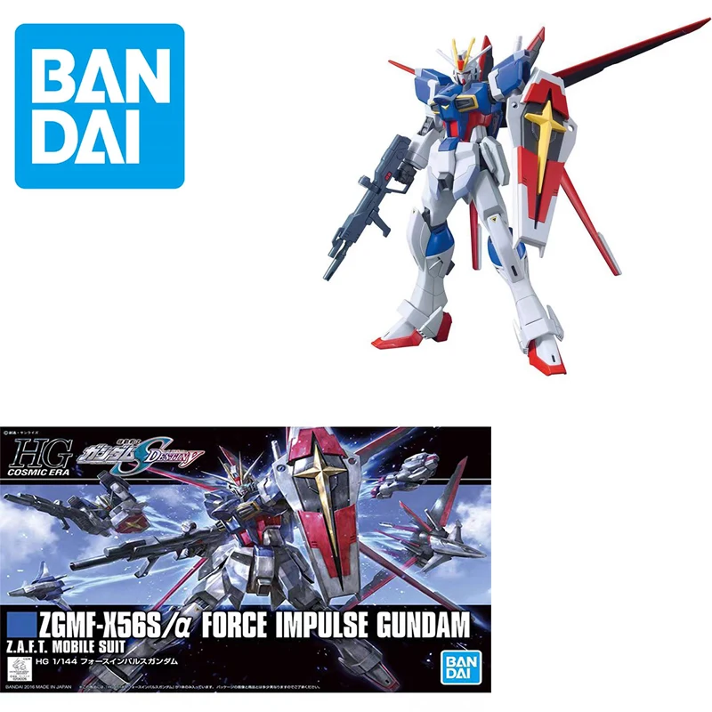 

Bandai Zgmf-X56S/A Force Impulse Gundam Hgce Model Kit From Gundam Seed Destiny Multiaction Figure Model Gift