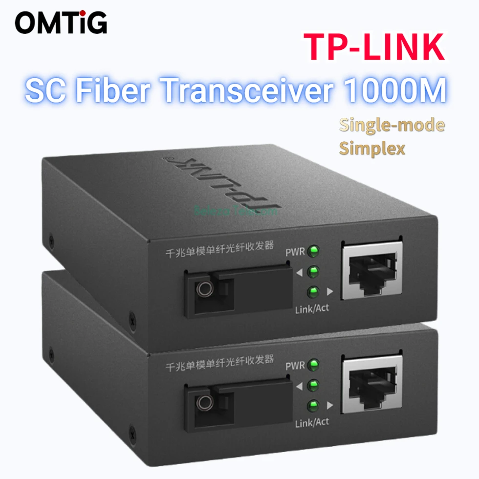 Transceptor de fibra SC TPLINK, 1000M, TL-FC311B y TL - FC311A