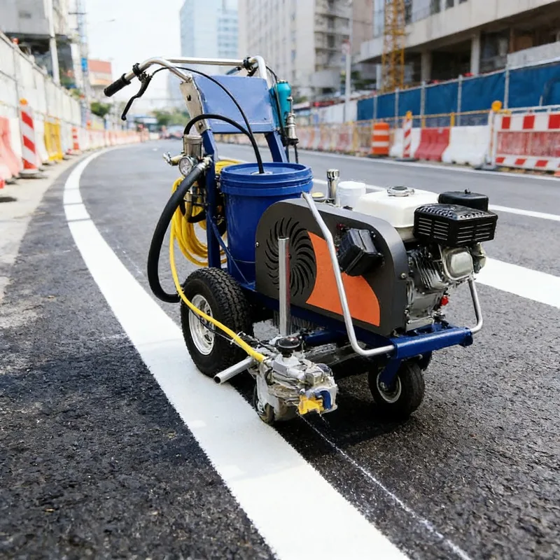 Easy Operated Cold Spray Line Marking Machine with Adjustable Spray Width for Parking Space Factory Floor with Customized