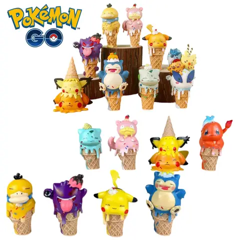 एनीमे कवाई पोकेमॉन स्वीट आइसक्रीम सीरीज़ प्यारा पिकाचु स्नोरलैक्स साइडक बुलबासौर एक्शन फिगर खिलौने मॉडल गुड़िया बच्चों के लिए उपहार 8 best sales पोकेमॉन साइडक - №5