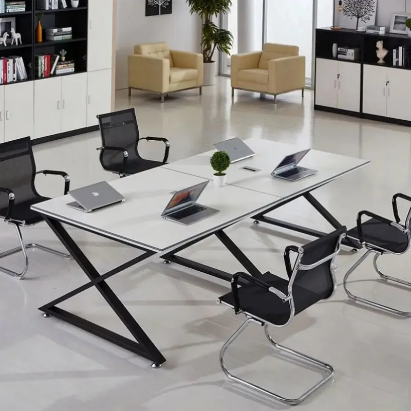custom.Modern Contemporary Office Furniture Simple Wood Panel Conference Table with Chair Meeting Room