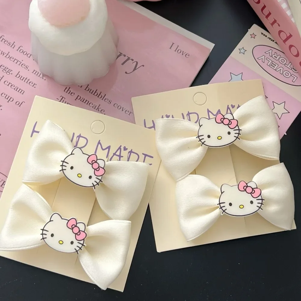 

Minimalist Ins Cute Kitten Bow Hairpin Girl Heart Hairpin Side Clip Cartoon Gentle Headwear Hairpin Girl