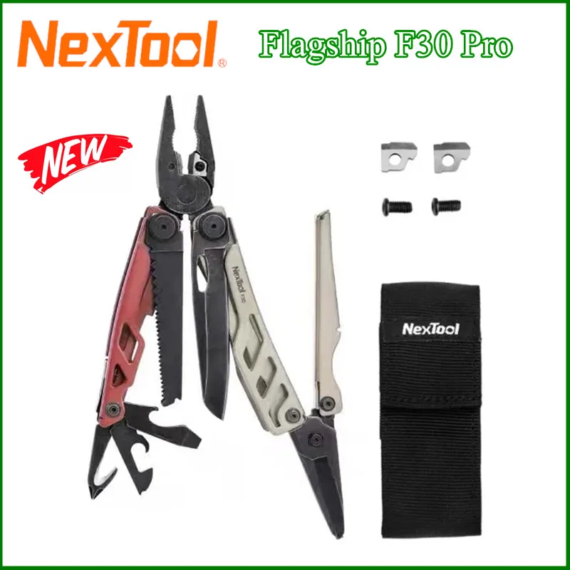 

Nextool Флагман F30 Pro Красный Коричневый Многоцелевой Комбинированный 16-В-1 Уличное оборудование Ножницы из нержавеющей стали