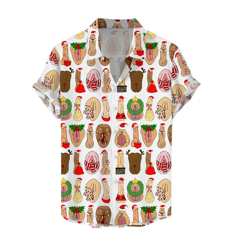 Harajuku Summer 2024 Hentai Styles Printing Shirts Sexy Patterns Graphic Short Men Fashion Cool Clothing Blouses