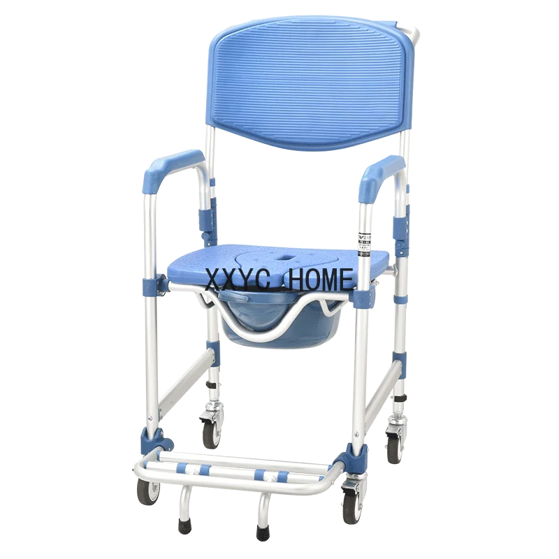 Toilet Folding Bathroom Chair Shower Plastic Potty Portable Stool Elderly Minder Wheels Nordic Taburete Plegable Home Furniture