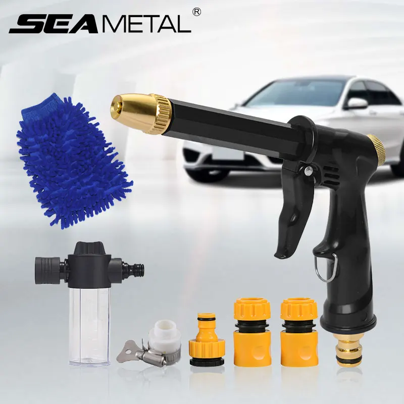 High Pressure Water Gun Water Spray Guns Kit Car Sprinkler Foam Cleaning Washer Cleaner for Car Washing Watering Irrigation