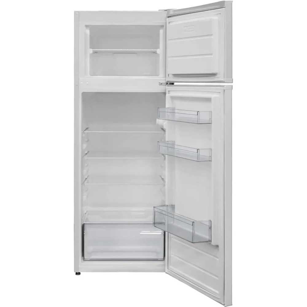 Apartment Refrigerator Freestanding Slim Design Full Fridge with Top Freezer for Condo, House, Small Kitchen Use, White