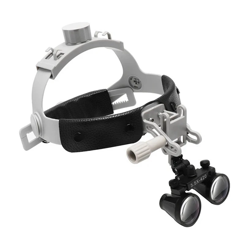3.5X الأسنان Loupes طبيب الأسنان مجهر المكبر خفيفة للغاية خوذة الطبية عدسة مكبرة لوبا لجراحة الأسنان