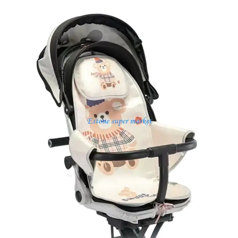 

090B Подушка для детских колясок Ice Silk с подушкой или без нее для летнего использования обеспечивает прохладу