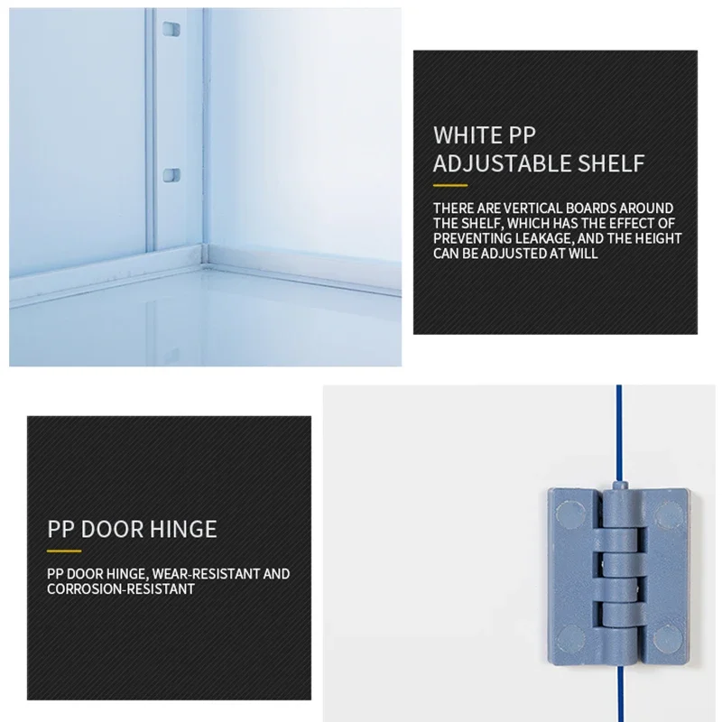 خزانة أمان Pp سعة 15 جالونًا، خزانة أمان للتخزين الكيميائي للمختبر