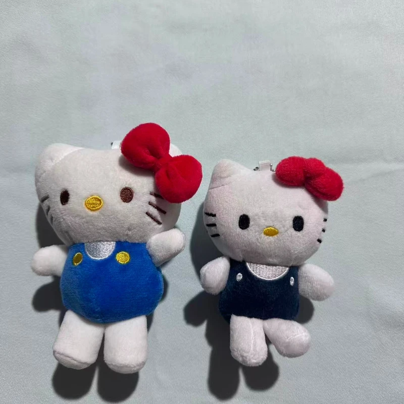 

Милые плюшевые игрушки-подвески Sanrio Hello Kitty и Kuromi, брелоки для сумок, рождественские подарки, 12 см