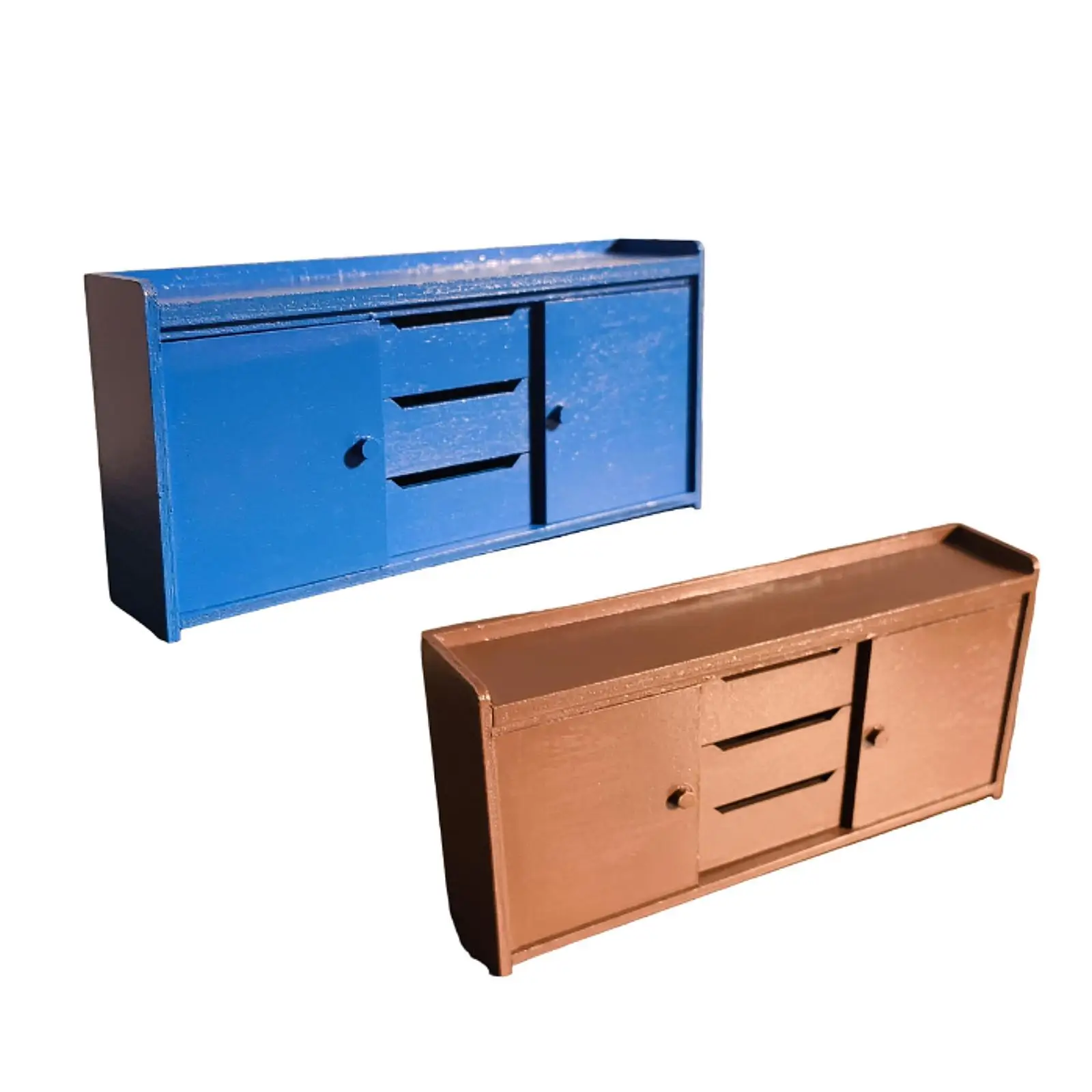 1:12 スケールドールハウス装飾木製キャビネットおもちゃごっこ遊びリビングルーム用