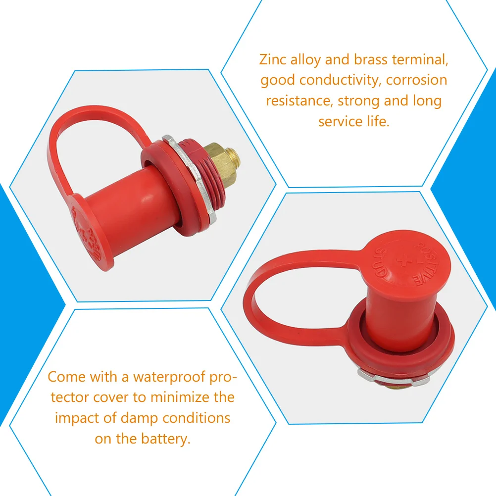 

250A 20Mm Post Car Remote Jumper Terminal Waterproof Cover Zinc Alloy Brass Durable Boat Atv Utv Accessories