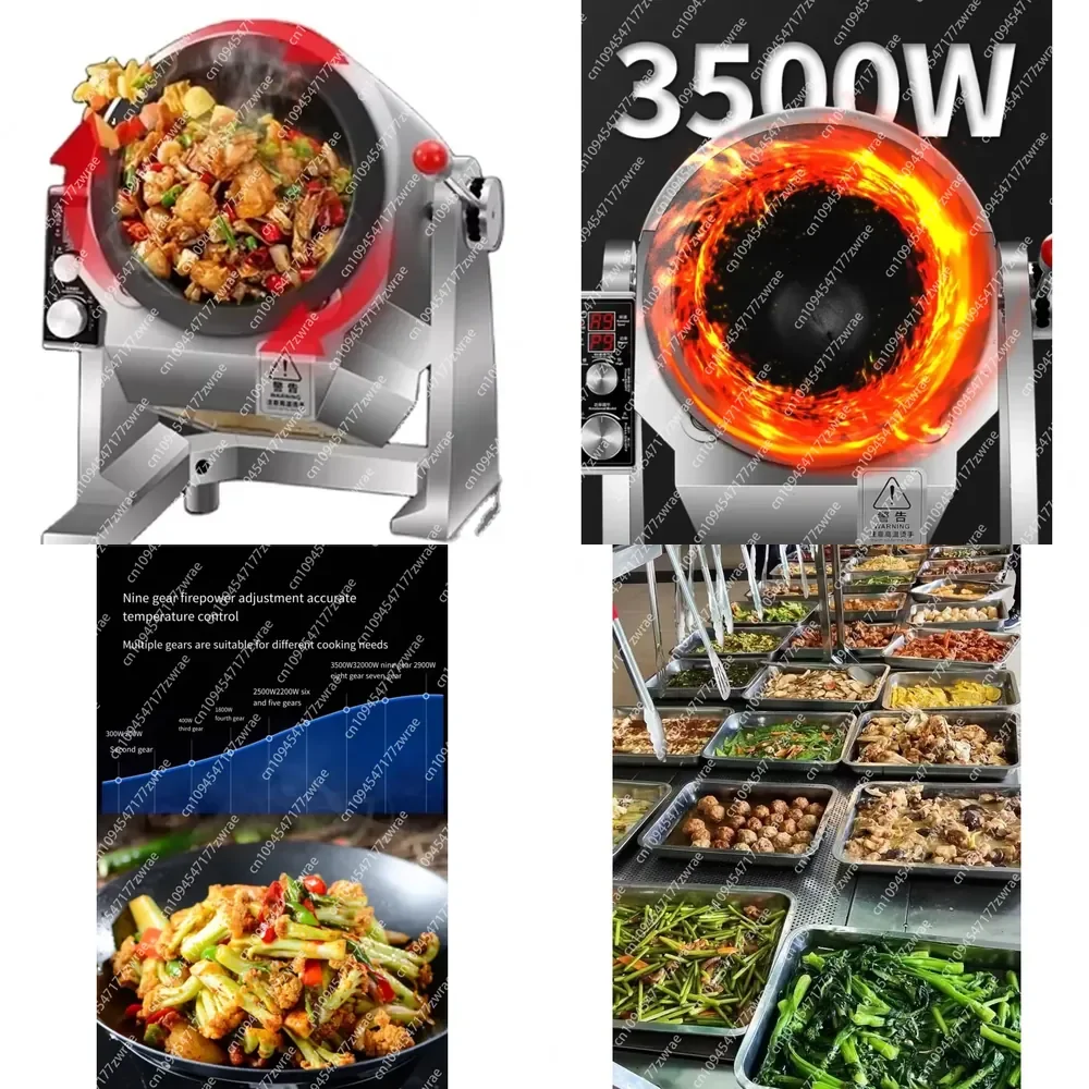 Multi-Function Home Electric Self-Automatic Wok Machine Picnic Party Intelligent Cooking Robot Cooking Machine