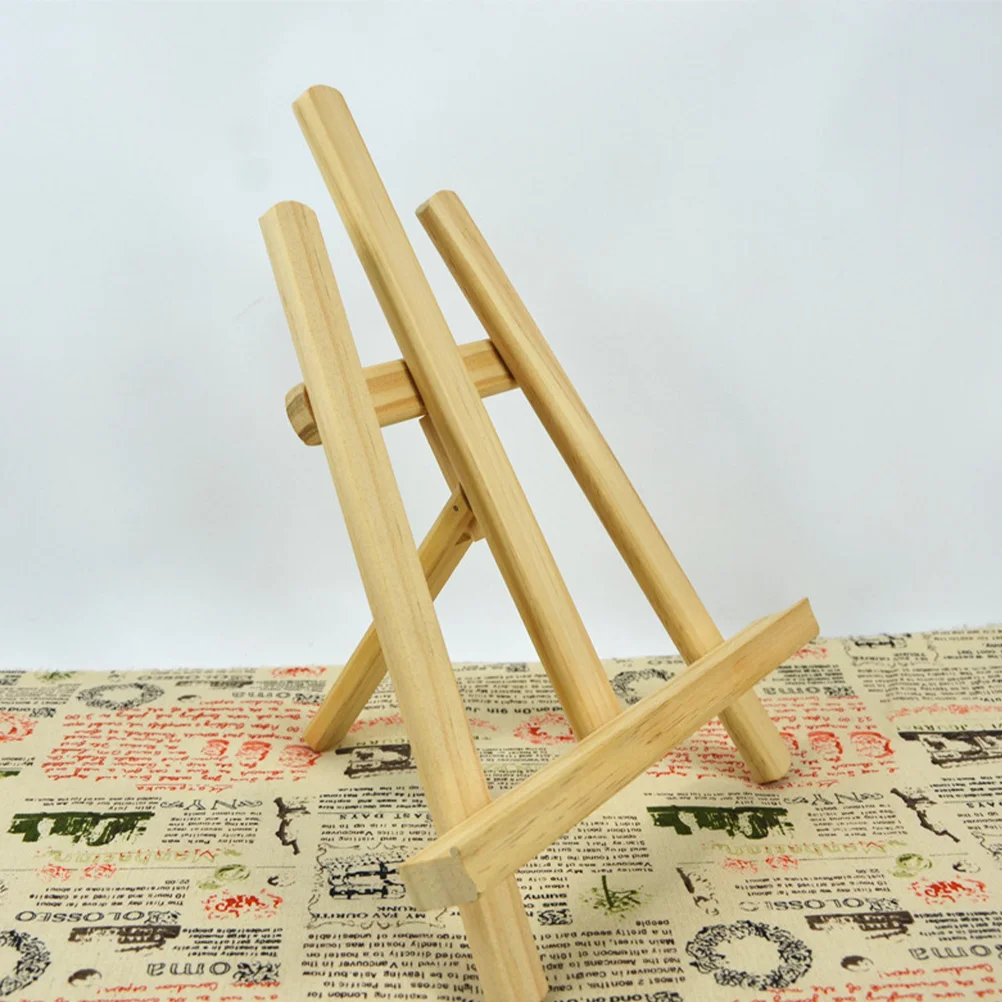 Framed Photograph Display Versatile Table Easel Painting Mini Storage Rack Miniature Stand Bamboo Wooden