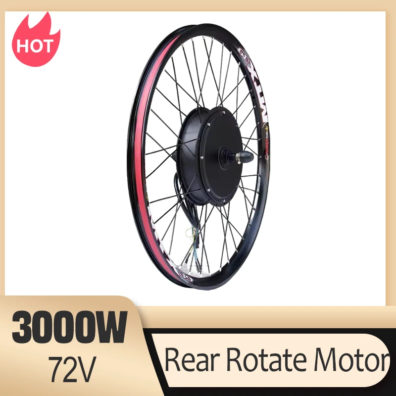 

MTX Brand 72V 3000W Electric Bike Rear Rotate Wheel Hub Motor Dropout 135mm E-Bike Part Use for Mountain Bike Brushless Non-gear