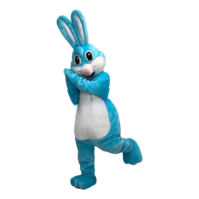 Rabbit Mascot Easter Custom Headgear Animal Cartoon Mascot Walking Puppet Animal Costume