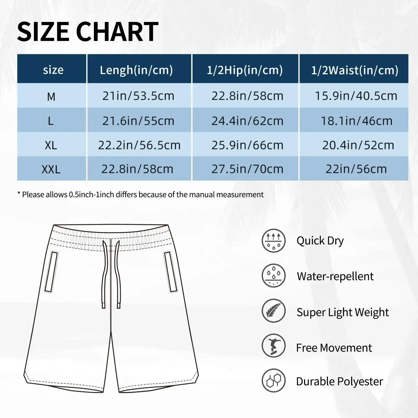 Summer Men's Namibia Flag Beach Pants Shorts Surfing M-2XL Polyester Swimwear Running view 6