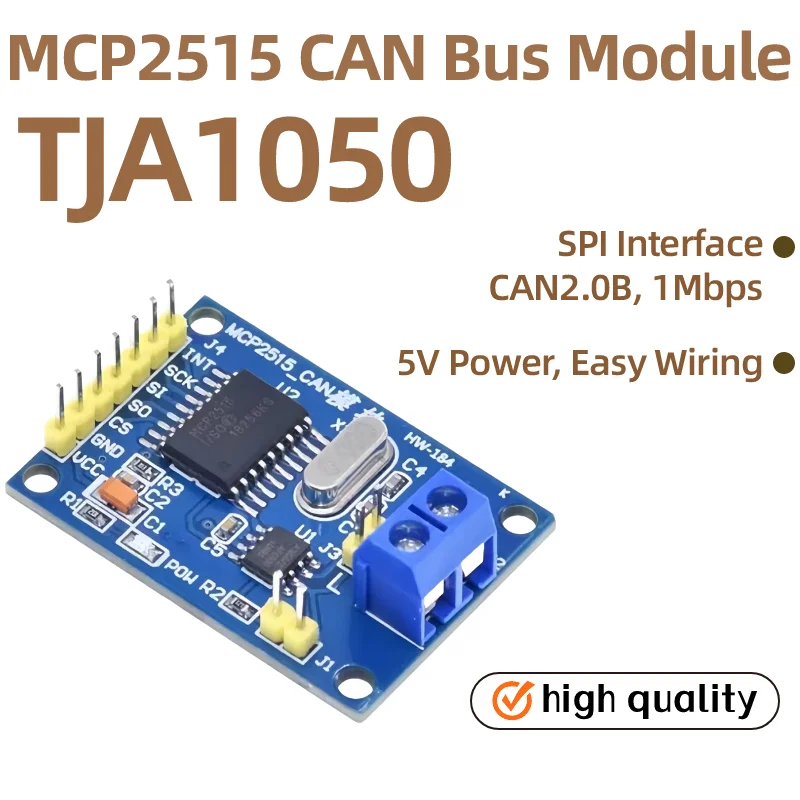 1/5/10PCS MCP2515 CAN Bus Module TJA1050 CAN Transceiver SPI Interface CAN 2.0B 1Mbps For Arduino STM32 51 Microcontroller