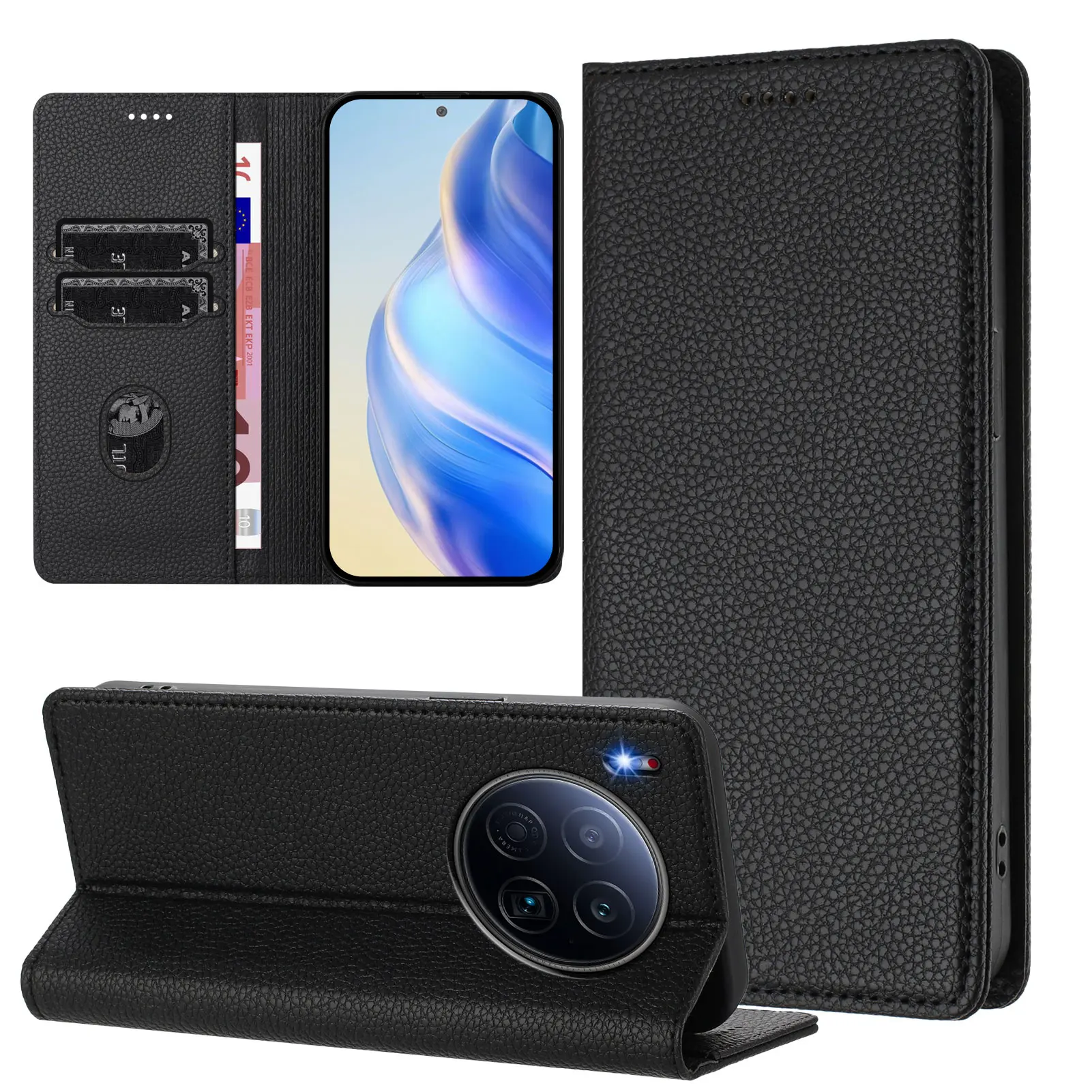

Чехол Tecno Camon 40 Premier CM8, магнитный кожаный флип-чехол-бумажник для Tecno Camon 40 Premier, противоударный магнитный кожаный флип-чехол