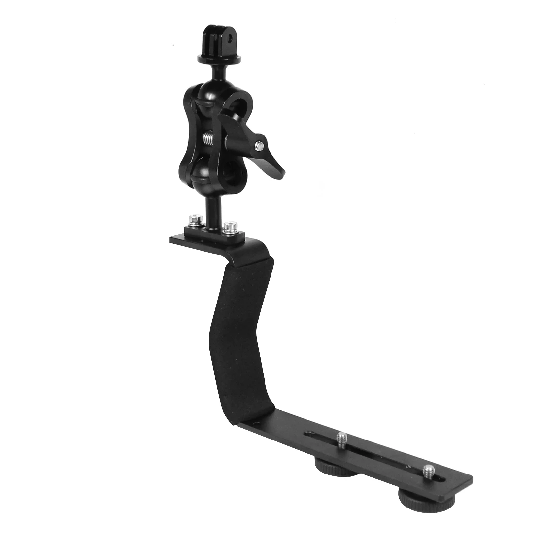 Tauchhalterung aus Aluminiumlegierung, Z-Typ, Einzelgriff mit Basisadapter für Gopro Unterwasserkamera, Fotogehäuse, Taschenlampe – Detail 3