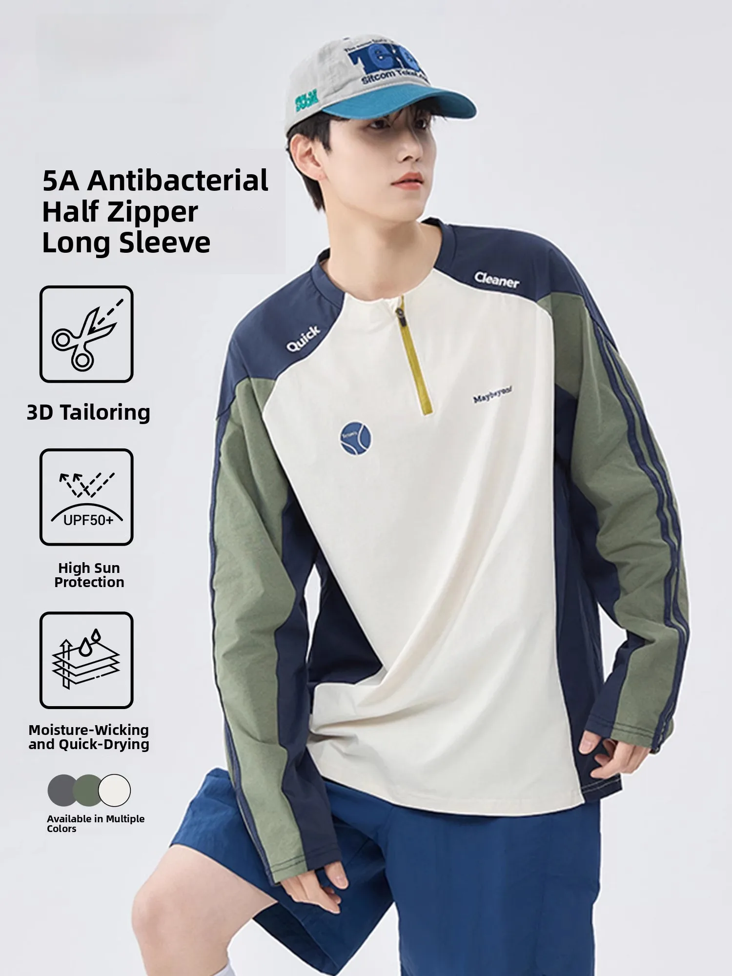 

Одежда для велоспорта Miou Qui Dry, футболка на молнии с длинным светом, спортивный топ для тренировок для мужчин и женщин, весенний сезон