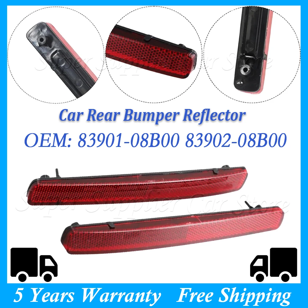 

Новая пара автомобильных мигающих отражателей заднего бампера для Ssangyong для REXTON 2006-2017 для KYRON 2007-2011 83901-08B00 83902-08B00