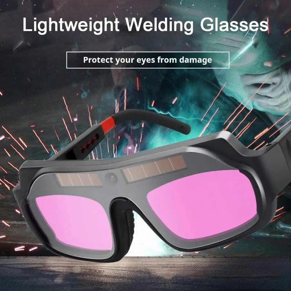 Welding Goggles 2 Sensors Welder Glasses Clear View True Color Solar Powered Auto Darkening Welding Goggles for TIG MIG Plasma