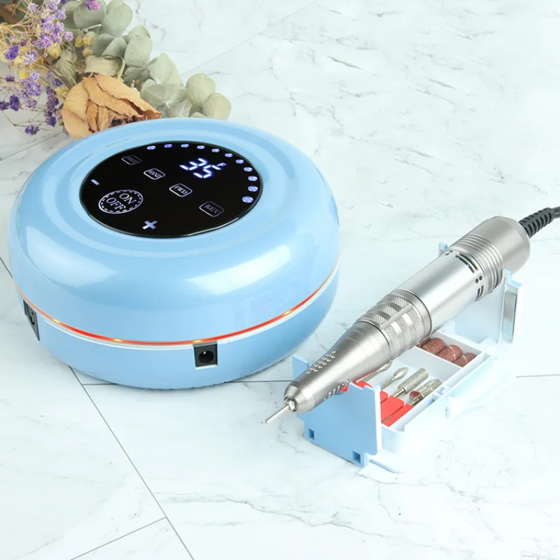 

35000 RPM Adjustable Nail Art Equipment Shop Professional Brushless Motor Electric Manicure Drill And Accessories Milling Cutter