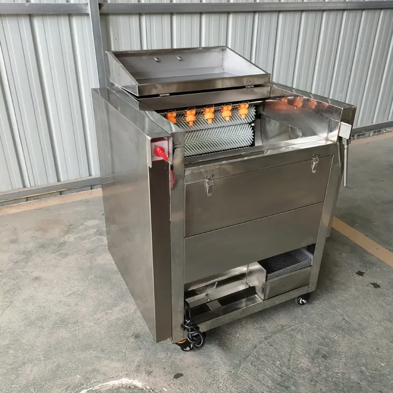 12.5 Hot sell Industrial vVgetable Potato Carrot Taro Cassava Ginger Yam Root Washing And Peeling Washer Peeler Machine
