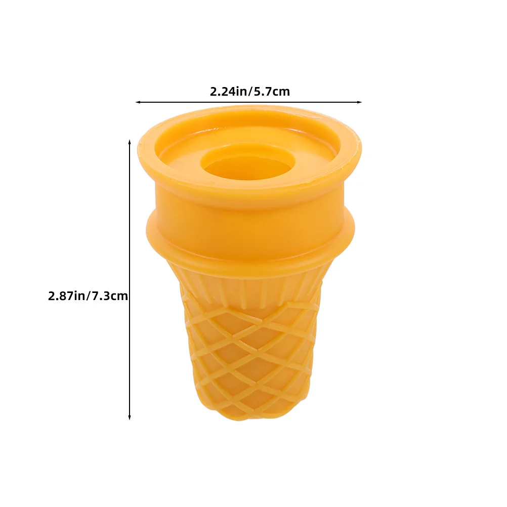 2Pcs Lifelike Ice Cream Cone Props Realistic Texture Vibrant Colors for Photography Dessert Shop Display Party Food Decor