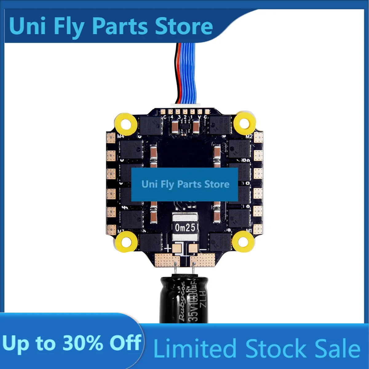 UniFlyZTW 60A 4in1 ESC 3-6S BLHeliS DShot150A/300/600 F405 Flight Control Stack For RC FPV Racing Freestyle