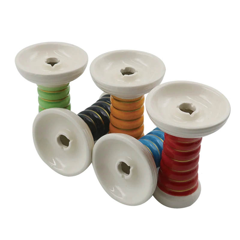 Ceramic Hookah Bowl Shisha Nargile Pipe Accessory for Chicha Cachimbas Nargila Smoking Pipe Compatible Hookah Bowl
