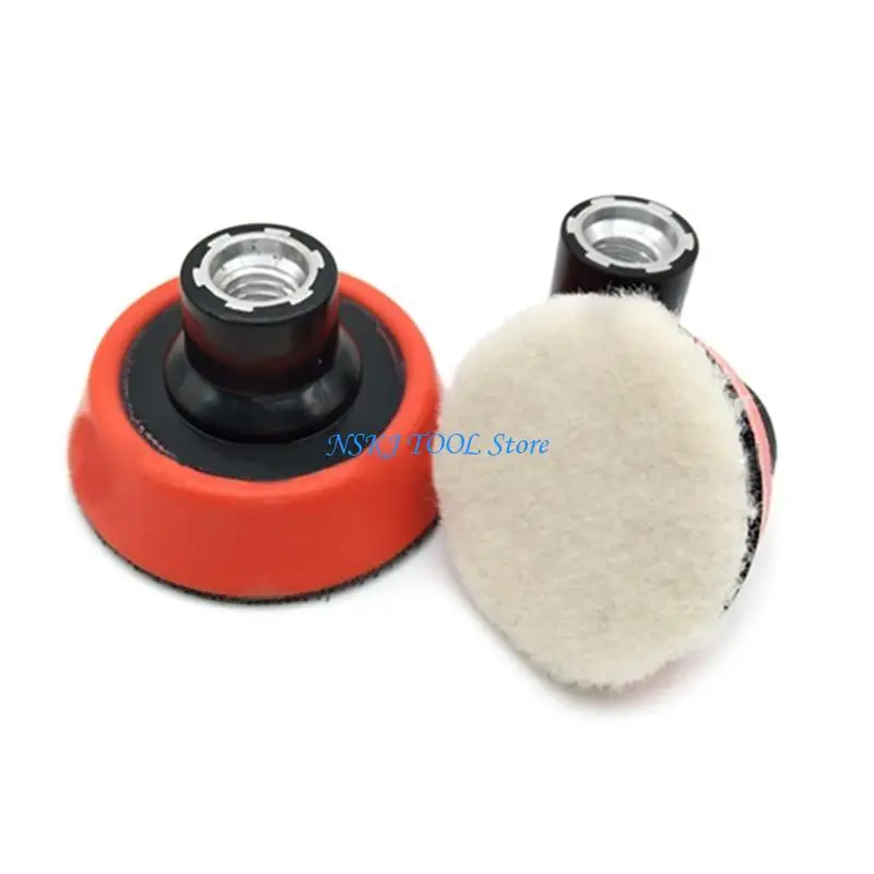 L8RC 3 Inch Wool Wheel Adhesive Disk Base Polishing Machine for Grinding