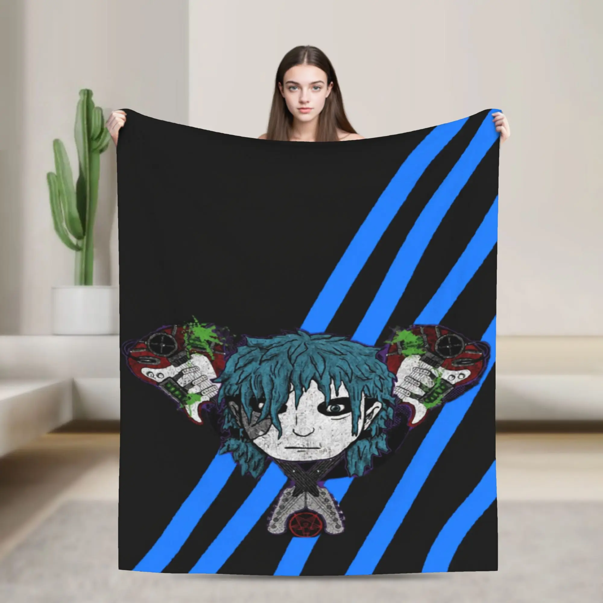  Sally Face Sal Fisher Indie Blanket Ultra-Soft Flannel Cute Present  Throw Blanket Bedding Throws